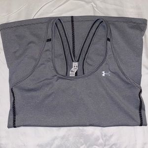 Under Armor Striped Heat Gear Racer Tank